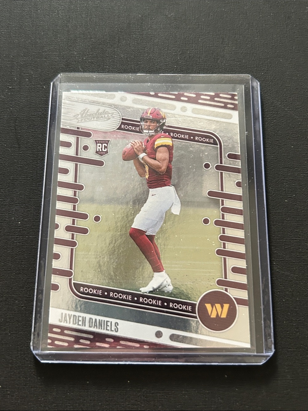 Panini Rookie Card Jayden Daniels - Maroon, White, Gold - Picture 1 of 2